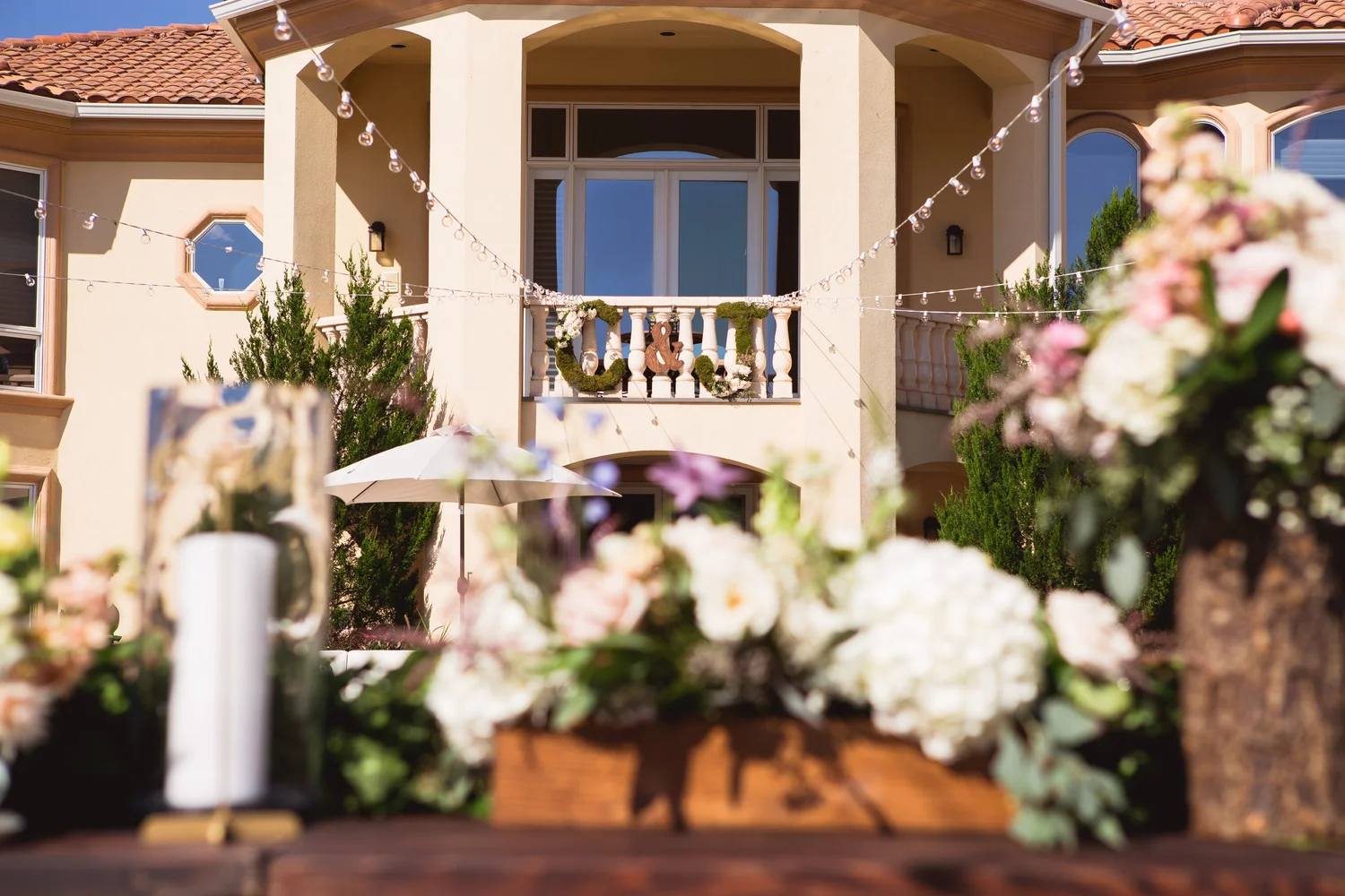 Elegant wedding celebration produced by Adrienne & Co.